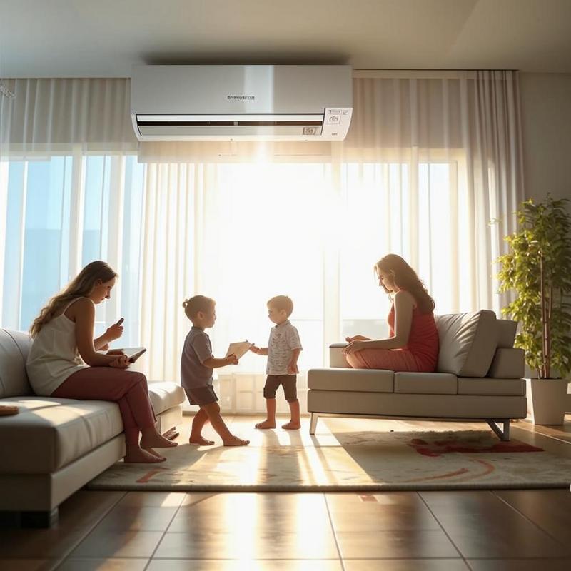 Máy lạnh đứng cho không gian sống hiện đại, mát lạnh.